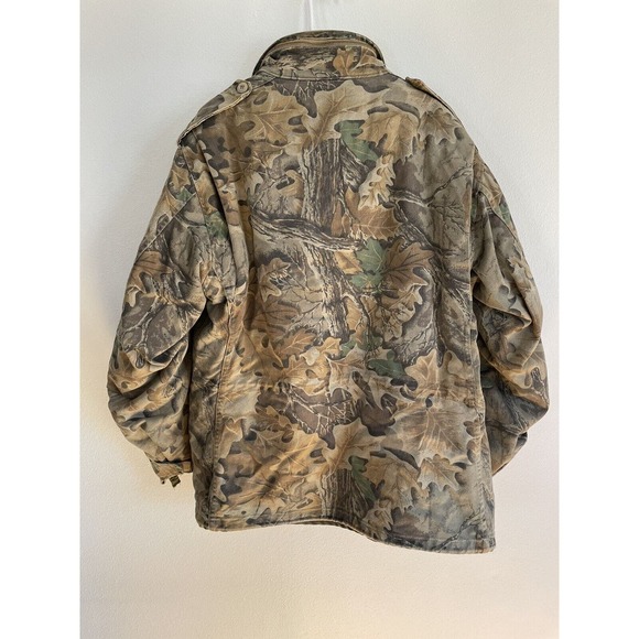 VINTAGE Camo Jacket Mens 2XL Advantage Lined Scovill 1970s U.S Military Hunting - Picture 2 of 9